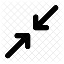Resize Minimize Diagonal Arrow Icon