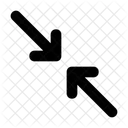 Resize Minimize Diagonal Arrow Icon