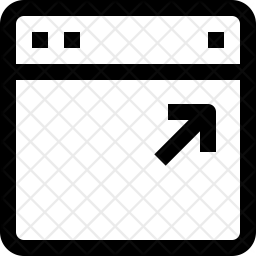 Resize window Icon - Download in Line Style