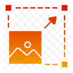 Resizing Icon - Download in Gradient Style