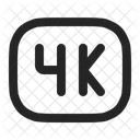 Resolución 4K  Icono