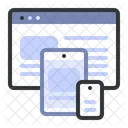 Movil Pantalla Sitio Web Icono