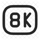 Outline Resolution K Icon