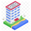 Resort Hotel Lodging Icon