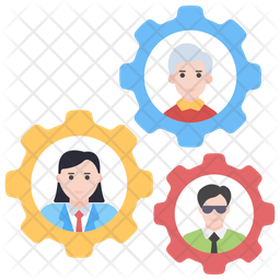 Resource Management Icon - Download in Flat Style