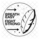 Respira Tranquilo Lucha Fuerte Empluma Icono