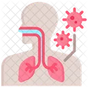 Respiratory Problem Virus Lung Icon