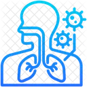 Respiratory Problem Virus Lung Icon