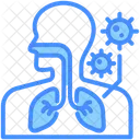 Respiratory Problem Virus Lung Icon