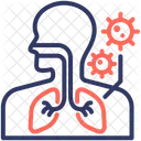Respiratory Problem Virus Lung Icon