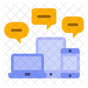 Responsive Device Message Chat Icon