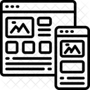 Responsivo Site Celular Ícone