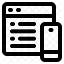 Responsivo Site Celular Ícone