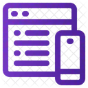 Responsivo Site Celular Ícone