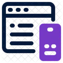Responsivo Site Celular Ícone