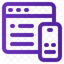 Responsivo Site Celular Ícone