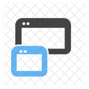 Responsivo Web Layout Ícone