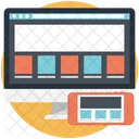 Responsivo Design Wireframe Ícone