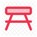 Rest Area Bench Picnic Table Icon