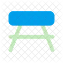 Rest Area Bench Picnic Table Icon