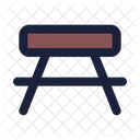Rest Area Bench Picnic Table Icon