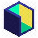 Geometrico Cubo 3 D Icono