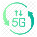 5 G Restablecer Flecha Icono