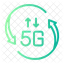 5 G Restablecer Flecha Icono