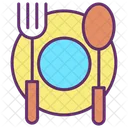 Iplate Spoon Fork Restaurant Cafe Icon