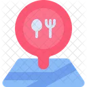 Restaurant Location Pin Map Marker Icon