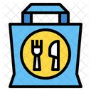 Restaurant Delivery Bag Icon