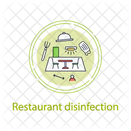 Restaurant Disinfection  Icon