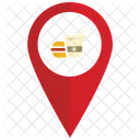 Restaurant Location Pin Icon