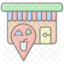 Restaurant Locator Lineal Color Icon Icon