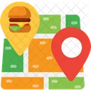 Restaurant Map  Icon