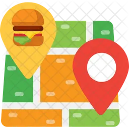 Restaurant Map  Icon