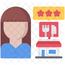 Restaurant review  Icon