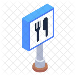 Restaurant-Schild  Symbol