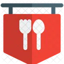 Restaurantschild Restauranttafel Hangetafel Symbol