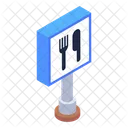 Restaurant Board Restaurant Sign Board Roadboard Icon