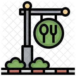 Restaurant Signboard  Icon