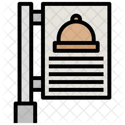 Restaurant Signboard  Icon
