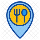 Restaurant Platzhalter Pin Pointer GPS Kartenstandort Symbol