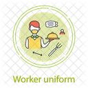 Restaurant Worker Worker Uniform Icon