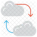 Nube Copia De Seguridad En Linea Icono