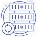 Server Renew Database Recycling Data Center Icon