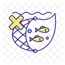 Restricción de redes de arrastre de fondo  Icono