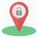 Restricted Area Locked Location Icon