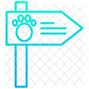 Sign Animal Ahead Restricted Area Icon