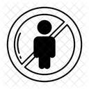 Restricted Area Sign Icon